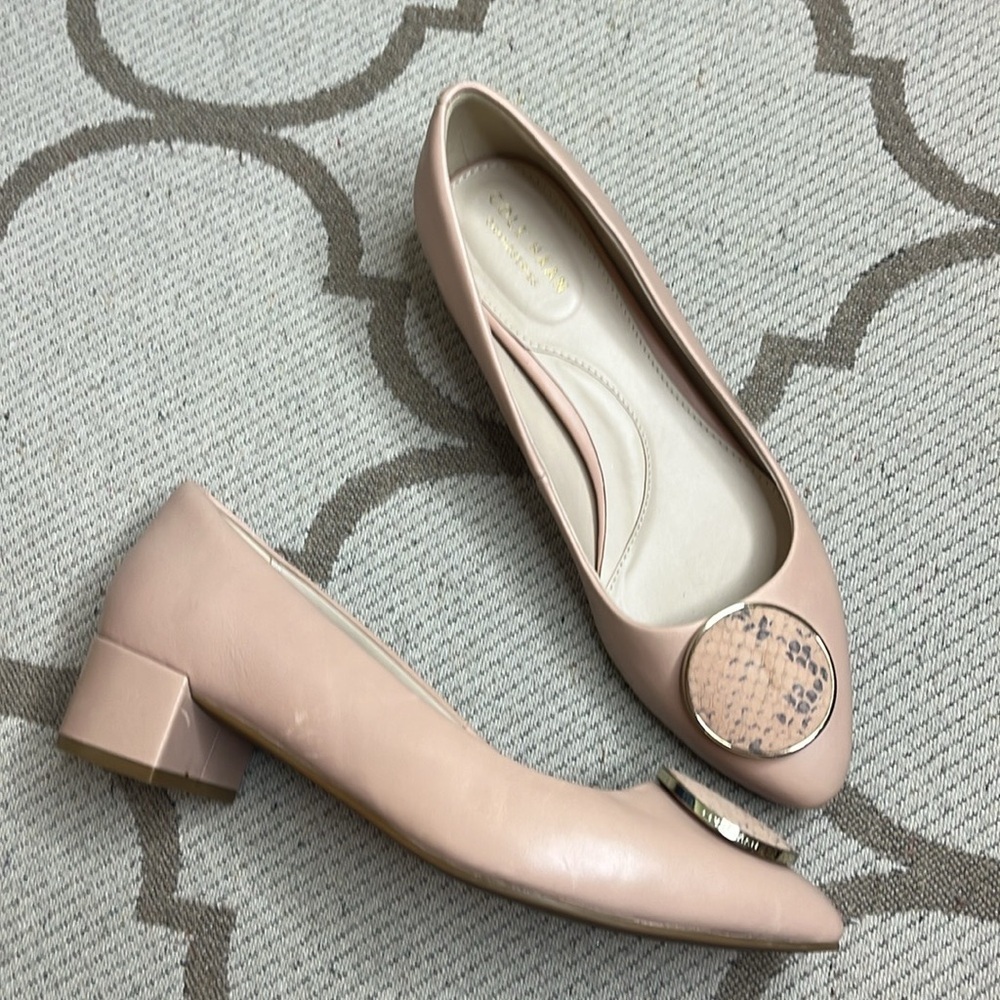 Cole Haan Nala Pump MAHOGANY ROSE LEATHER heels